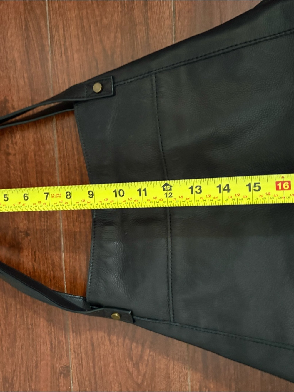 Minimalist, Black Leather Liberty Shopper Bag by American Leather Co. Read - Picture 5 of 12